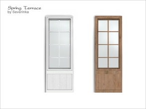 Sims 4 — [Spring Terrace] Window 1x3 by Severinka_ — Window for terrace, 1x3 cells. From the set of 'Spring Terrace', 2