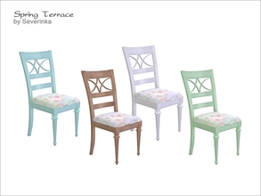 Sims 4 — [Spring Terrace] Dining chair by Severinka_ — Dining chair From the set of 'Spring Terrace', 4 colors