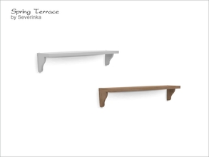Sims 4 — [Spring Terrace] Wall shelf by Severinka_ — Wall shelf From the set of 'Spring Terrace', 2 colors