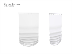 Sims 4 — [Spring Terrace] Curtain by Severinka_ — Curtain, width of 1 cell From the set of 'Spring Terrace', 1 color 