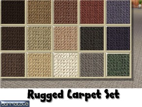 Sims 4 — Rugged Carpet Set by abormotova2 — A set of 15 Rugged Carpets, for busy Sim households.