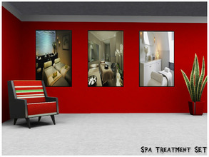 Sims 3 — Dess_Spa Treatment SET. by Xodess — This set consists of three separate files, each with one painting only. How