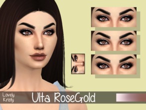 Sims 4 — LK | Ulta RoseGold 12 Shades by Lovely_Kristy — Beautiful rosey gold palette.