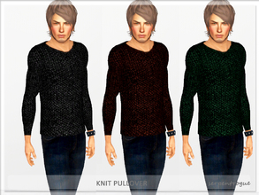 Sims 3 — Knit pullover by Serpentrogue — young adult/ adult Everyday/ Outerwear has a thumbnail 4 Variations Tested in