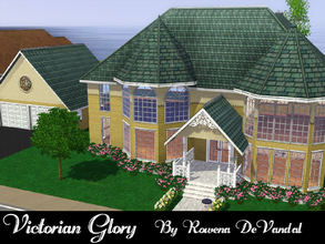 Sims 3 — Victorian Glory, 3 bed 2.5 bath by Rowena DeVandal — This bright and cheerful Victorian home is just what you're