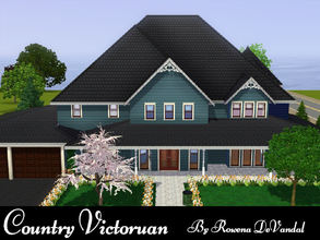 Sims 3 — Country Victorian 5 bed 2.5 ba by Rowena DeVandal — Country charm meets Victorian elegance in this lovely home.