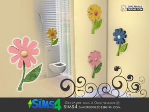Sims 4 — Little Bubbles - Wall Flower 1 by SIMcredible! — by SIMcredibledesigns.com available at TSR __________________ *