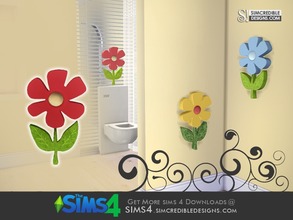 Sims 4 — Little Bubbles - Wall Flower 2 by SIMcredible! — by SIMcredibledesigns.com available at TSR __________________ *