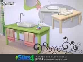 Sims 4 — Little Bubbles - Sink by SIMcredible! — by SIMcredibledesigns.com available at TSR __________________ * 4 colors