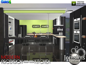 Sims 4 — Modern Ascension Kitchen by jomsims — After several weeks of work, I'm finally happy to offer you my first