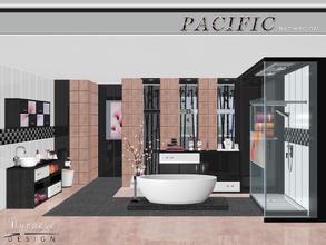 Sims 3 — Pacific Heights Bathroom by NynaeveDesign — The Pacific Heights bathroom gives your sim space for everything she