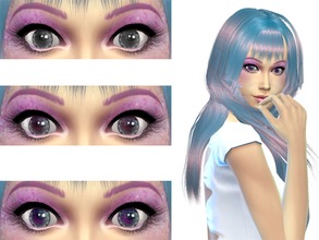 Sims 4 — Flower Circle Lense Eyes by ChubbyChipmunKz — Hello! These are some kawaii eyes that I made I love circle lenses