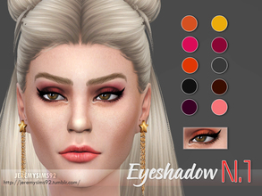 Sims 4 — Jeremy Eyeshadow N.01(f) by jeremy-sims92 — This is my first eyeshadow. 10 colors with thumbnails/ Standalone