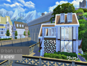 Sims 4 — Urban Loft by Hasthepsut2 — It may looks shy and innocent (or just cute) from the outside, but this house has a