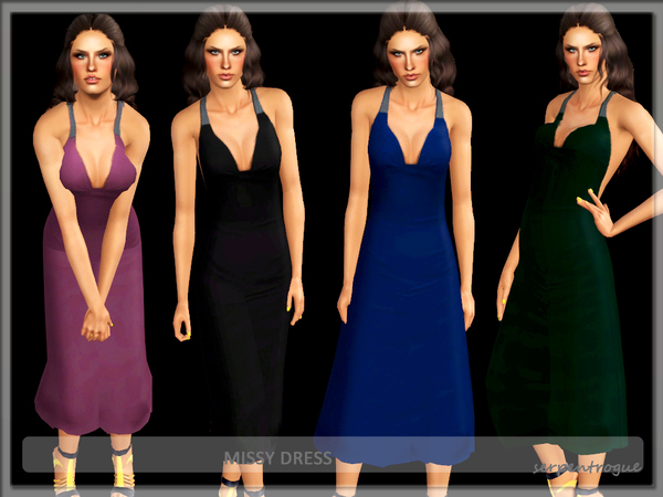 Sims 3 — Missy Dress by Serpentrogue — 4variations Young adult/ adult female Formal /everyday wear has thumbnails