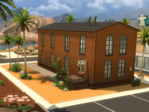 Sims 4 — Old film factory venue by isadora_kai2 — This old factory was renovated and transformed into a chic artisan home