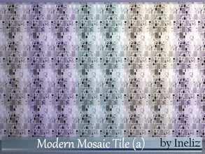 Sims 4 — Modern Mosaic Tile (a) by Ineliz — A set of wall mosaic tile.