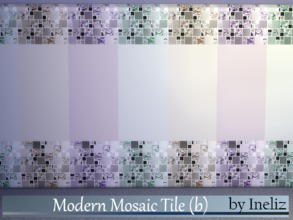 Sims 4 — Modern Mosaic Tile (b) by Ineliz — A set of wall mosaic tiles. 