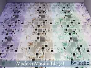 Sims 4 — Modern Mosaic Tile (e) by Ineliz — A set of floor mosaic tiles.