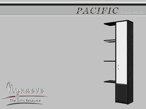 Sims 4 — Pacific Heights Shelves (Right) by NynaeveDesign — Pacific Heights Dining Room - Shelves (Right) Located in: