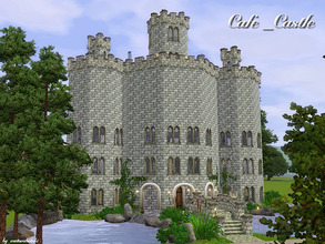 Sims 3 — Cafe_Castle by matomibotaki — Old pile with the air of past history. Now a place to enjoy delicious cakes and