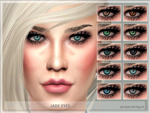 Sims 4 — Jade Eyes by Serpentrogue — -10 colours -Female/ Male -Teen to Elder