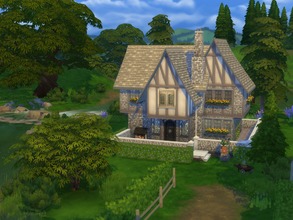 Sims 4 — Big renovation challenge: Cottage Am See by isadora_kai2 — A young artistic couple (he's a musician, she's a