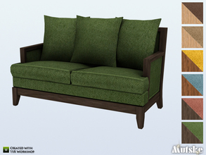 Sims 4 — Aria Loveseat by Mutske — This loveseat is part of the Aria Living. Made by Mutske@TSR.
