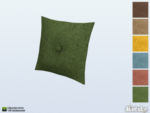 Sims 4 — Aria Pillow with Button Right by Mutske — This pillowis part of the Aria Living. Made by Mutske@TSR.