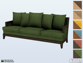 Sims 4 — Aria Sofa by Mutske — This sofa is part of the Aria Living. Made by Mutske@TSR.