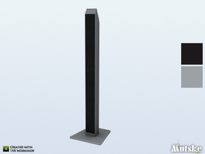 Sims 4 — Aria Stereo Speaker by Mutske — This stereo speaker is part of the Aria Living. Made by Mutske@TSR.