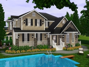 Sims 3 — Villa Sasha by gabi892 — Villa Sasha is large family Villa with 2 floors. This house is combination of