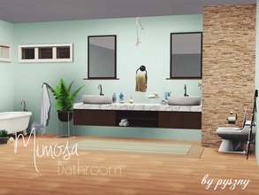 Sims 3 — Mimosa Bathroom  by pyszny16 — Mimosa Bathroom is simply modern set. You can decorate your bathroom in very