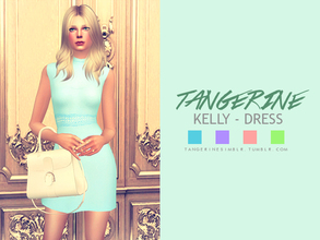 Sims 4 — Kelly - Dress by tangerinesimblr — 4 Colors / Custom Thumbnail