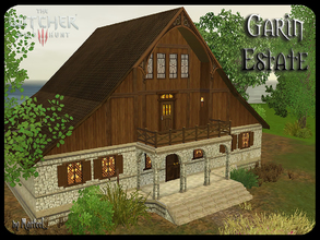 Sims 3 — Garin Estate by murfeel — This fine manor sits on sprawling lands complete with a barnyard, gardens, a stocked