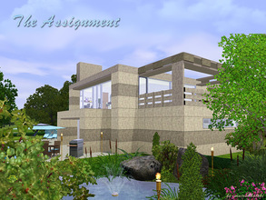 Sims 3 — The__Assignment by matomibotaki — Modern split-level house with stylish architecture and also classical