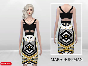 Sims 4 — Isis Bondage Dress by McLayneSims — Standalone item 3 Swatches No recoloring Please don't upload my works to any