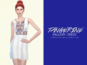 Sims 4 — Kalliopi - Dress by tangerinesimblr — 4 colors / Custom Thumbnails