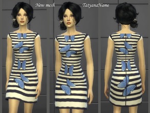 Sims 4 — TatyanaName - Dress 07 by TatyanaName2 — New mesh by me The clothing category: everyday, formal, party, career