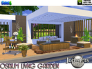 Sims 4 — Osrium living garden by jomsims — To the arrival of spring. Here the collection OSRIUM, Garden. Simple lines.