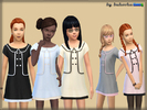 Sims 4 — Coat Dress by bukovka — Coat Dress for girls. Installed autonomously a new mesh, 5 coloring options.