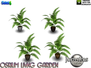 Sims 4 — osrium plant by jomsims — osrium floor plant