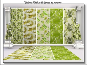 Sims 3 — Between Yellow and Green_marcorse.. by marcorse — Five collected patterns in shades between yellow and green.