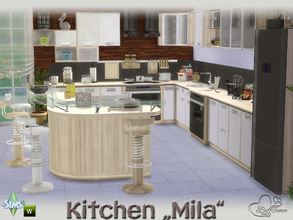 Sims 4 — Kitchen Mila by BuffSumm — Is there any way to cross borders between differnt worlds? With MILA you can easily
