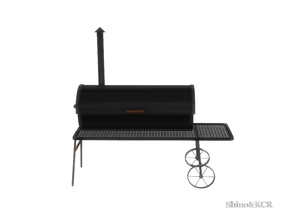 Sims 4 — Outdoor 2015 - BBQ Grill by ShinoKCR — Unique Design with Stove Pipe