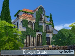 Sims 4 — Europa Estate by Ineliz — This three-story estate is built in traditional European style that will make your