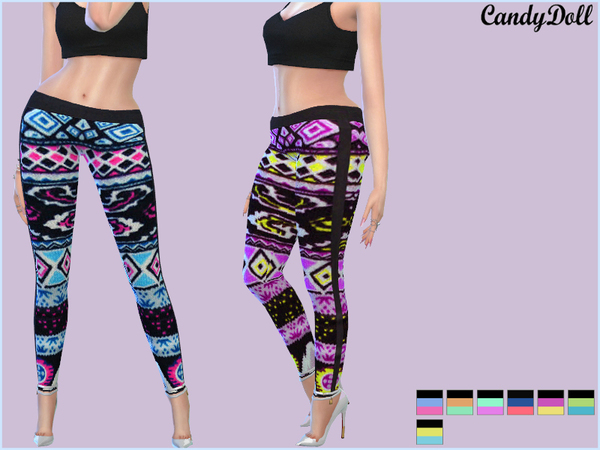 Sims 4 — CandyDoll CandyPrint Leggings by CandyDolluk — Super cute print leggings for your female sims looks and goes