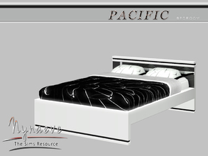 Sims 3 — Pacific Heights Double Bed by NynaeveDesign — Pacific Heights Bedroom - Double Bed Located in: Comfort - Beds