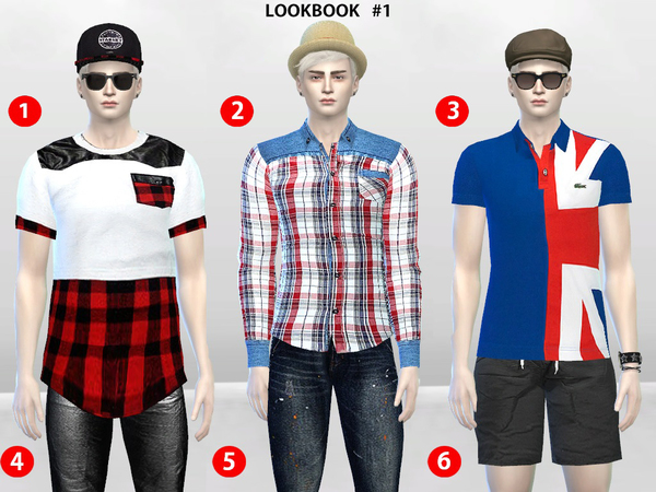 Sims 4 — McKenzie LookBook Set 1 by McLayneSims — Standalone item 6 Different Items No recoloring Please don't upload my