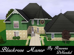 Sims 3 — Blackrose Manor by Rowena DeVandal — Dedicated to my dear friend Tamsyn Blackrose, this lovely VIctorian manor